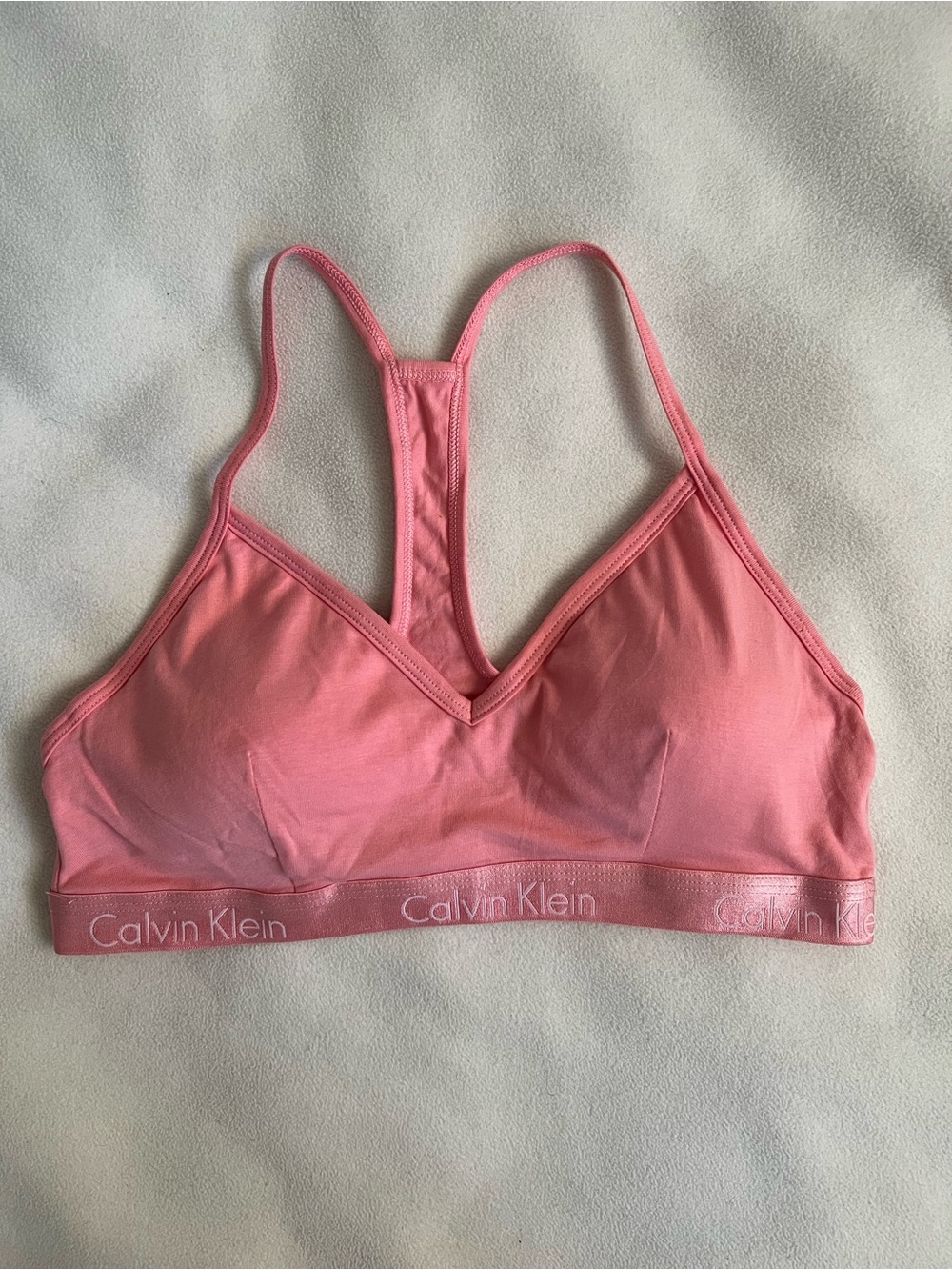 Calvin Klein Light Pink Racerback Bralette